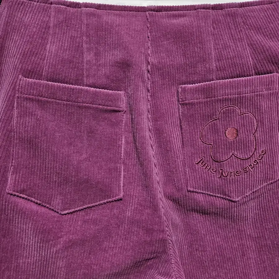 준준스페이스 Corduroy Boot-cut Pants_Pink