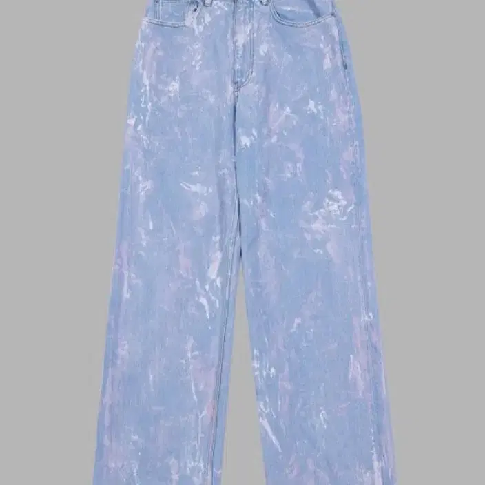 더뮤지엄비지터 HAND PAINTED DENIM PANTS (PINK)