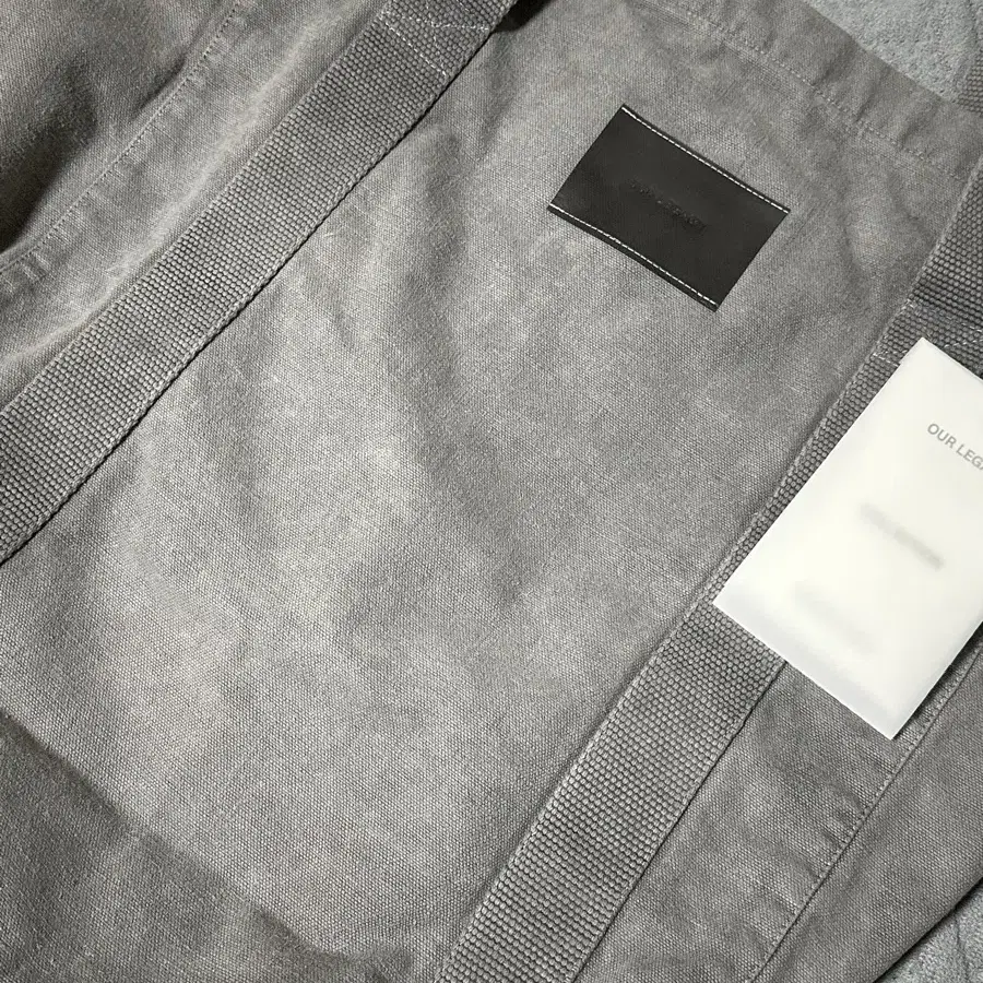 아워레가시 24SS 플라이트 토트백 CARBON WASH CANVAS