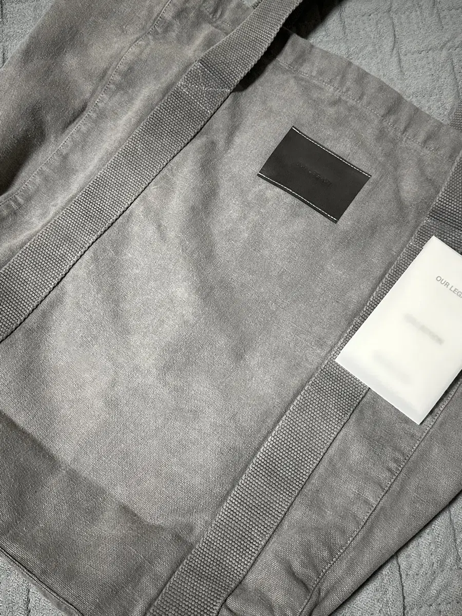 아워레가시 24SS 플라이트 토트백 CARBON WASH CANVAS