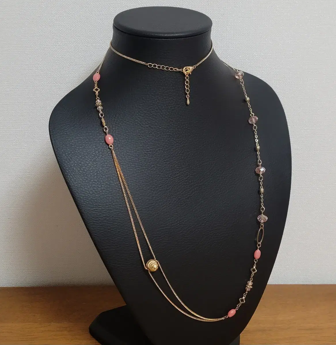 [blingjungwon]Antique oriental pink necklace