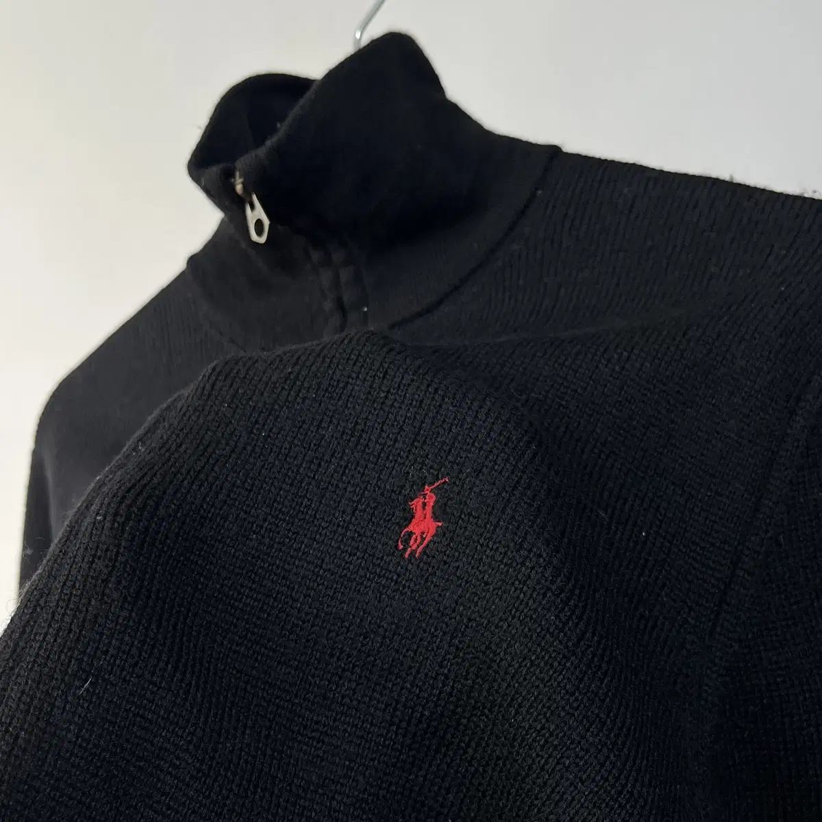 POLO RALPH LAUREN wool 100% knit zip up