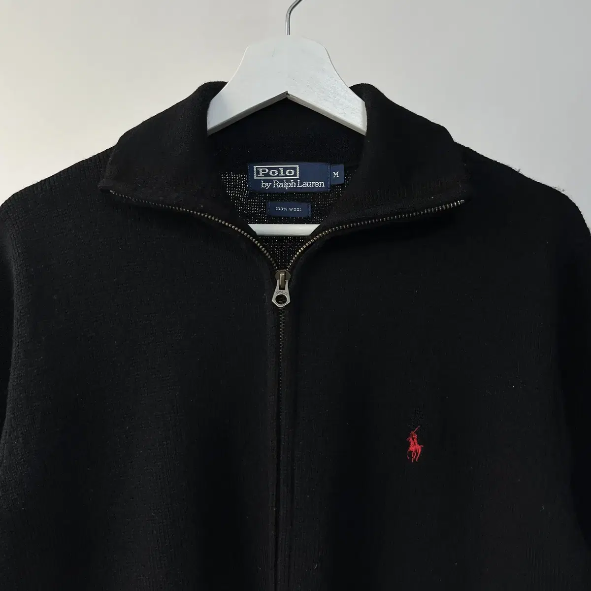 POLO RALPH LAUREN wool 100% knit zip up