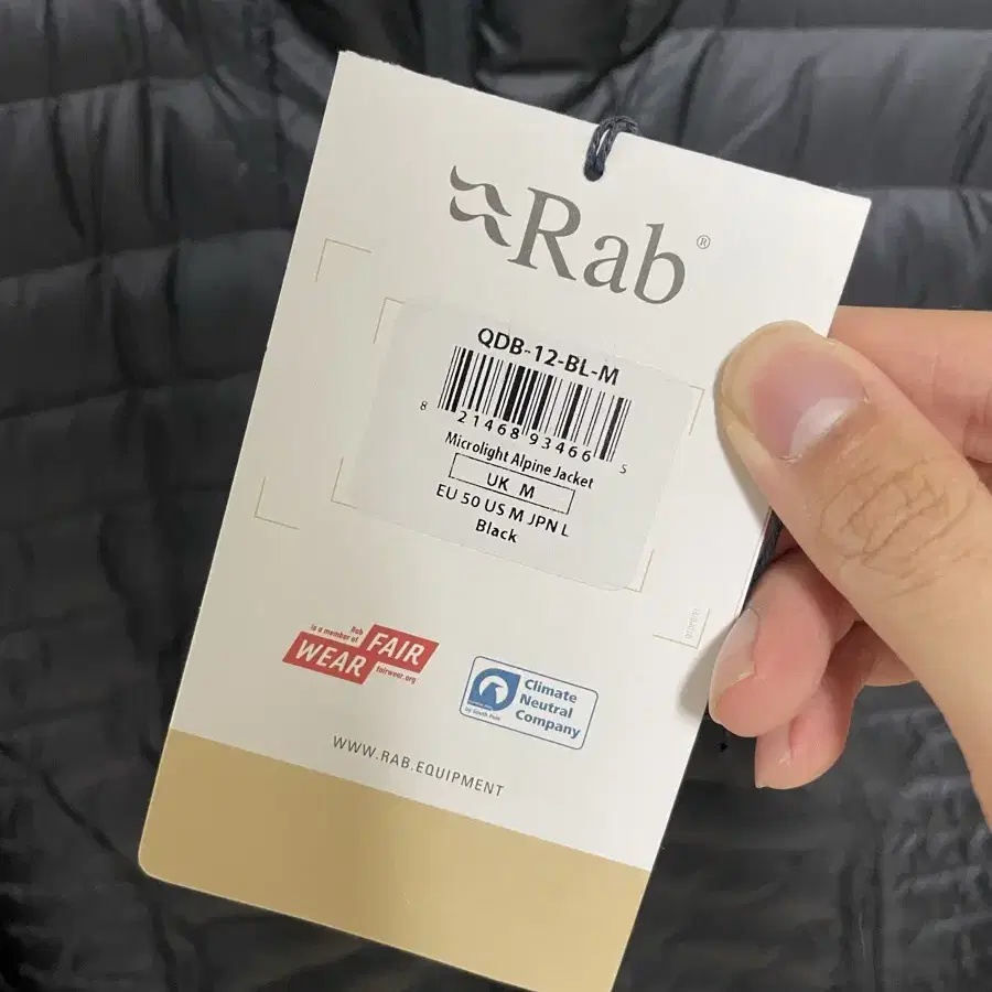 Rab 마이크로라이트 알파인 자켓 us M