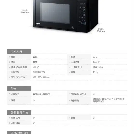 LG 전자레인지