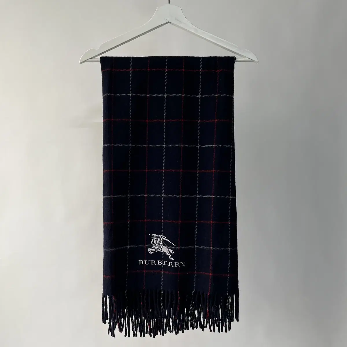 BURBERRY 90's wool 100% shawl ( 일본제 )