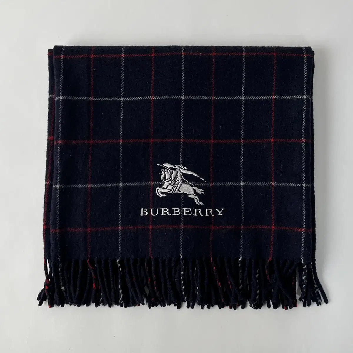 BURBERRY 90's wool 100% shawl ( 일본제 )