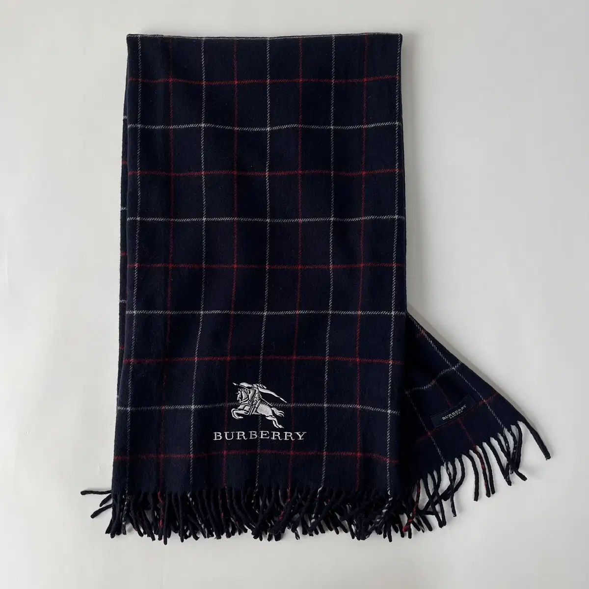 BURBERRY 90's wool 100% shawl ( 일본제 )