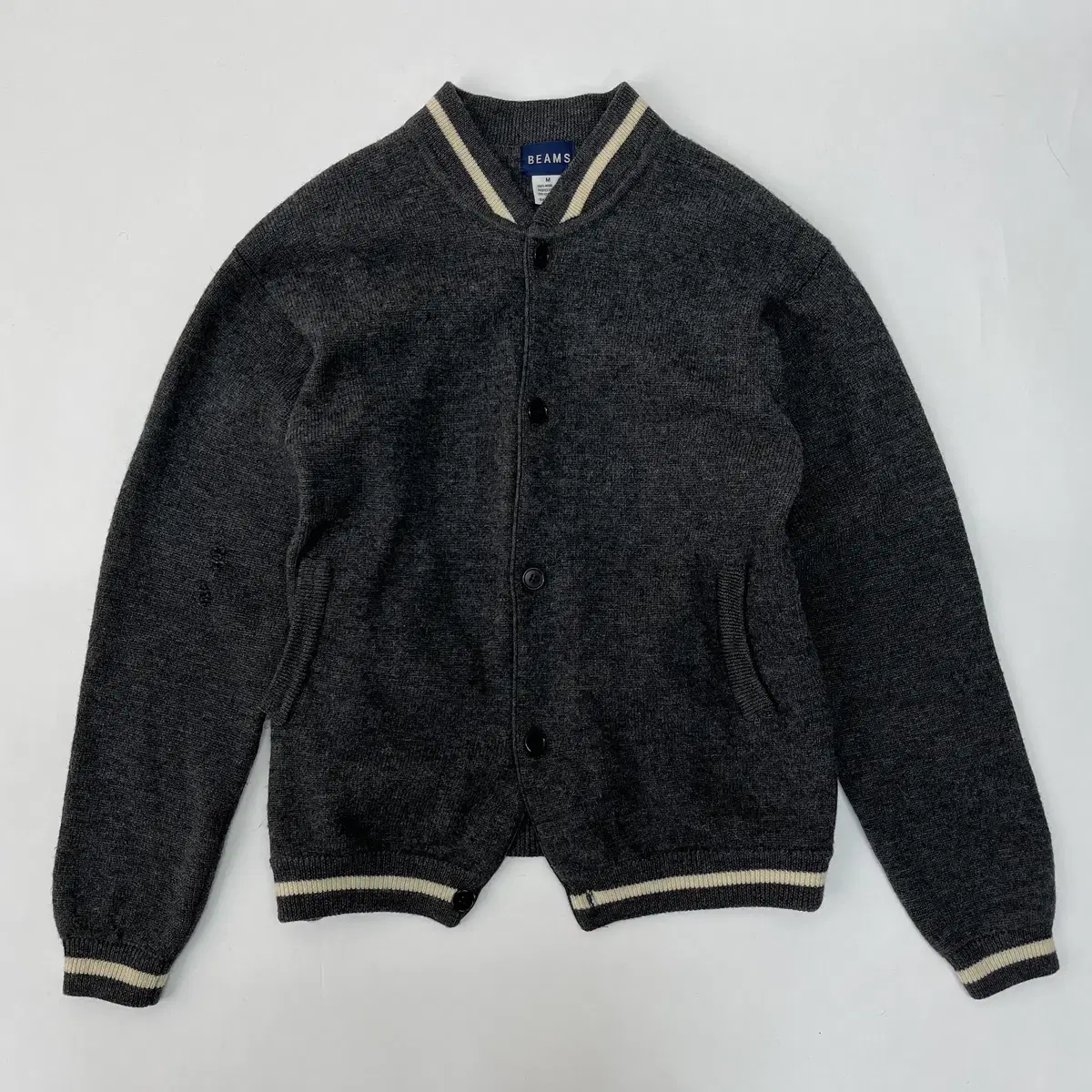 BEAMS wool 100% cardigan