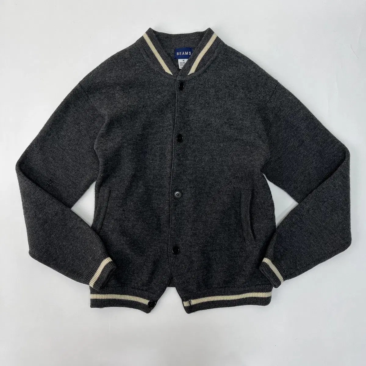 BEAMS wool 100% cardigan