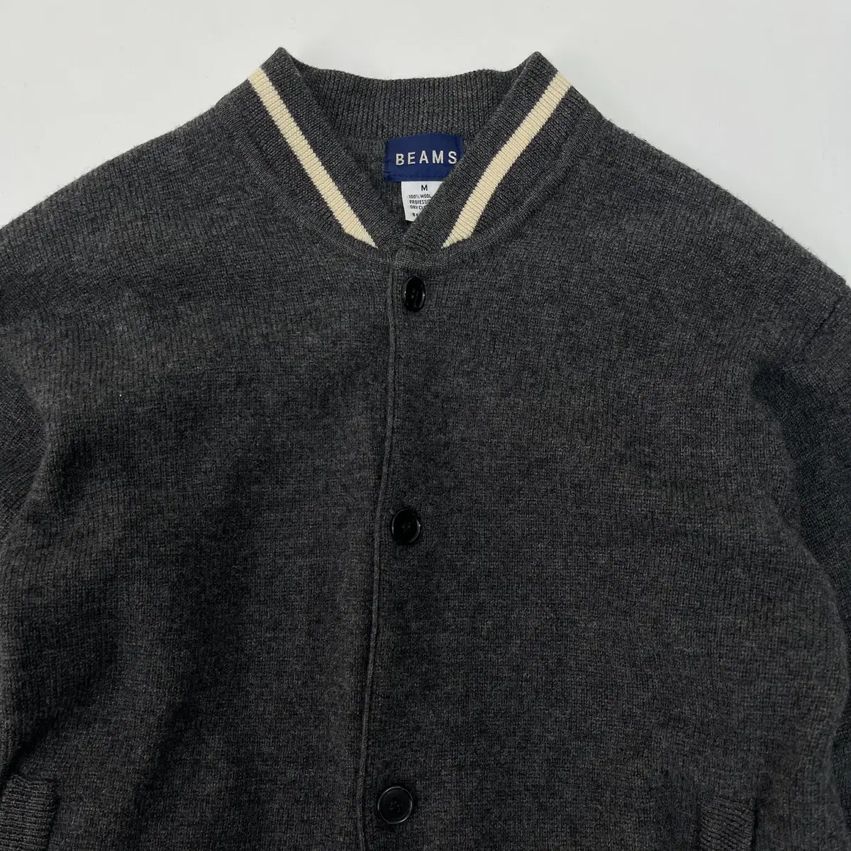 BEAMS wool 100% cardigan