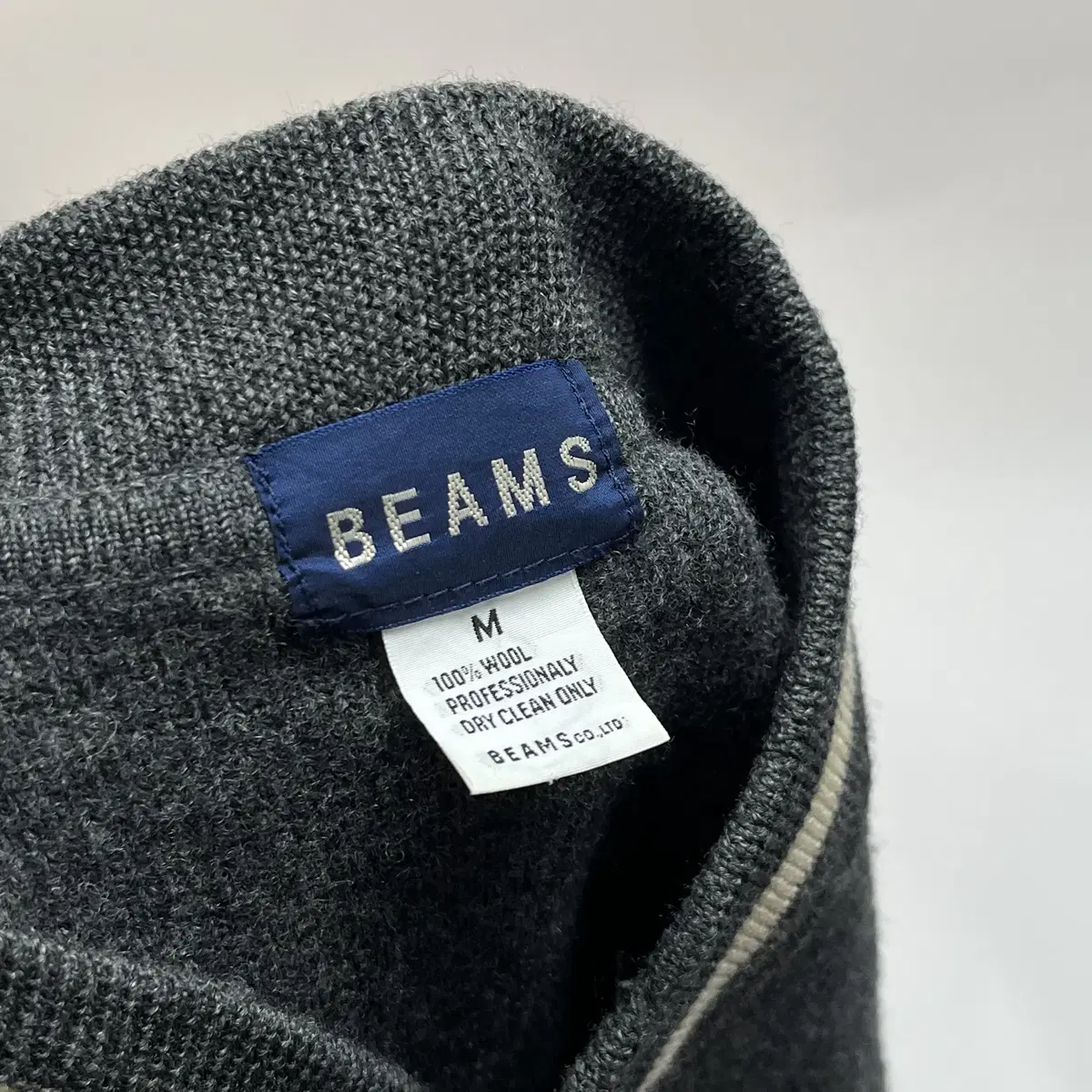 BEAMS wool 100% cardigan