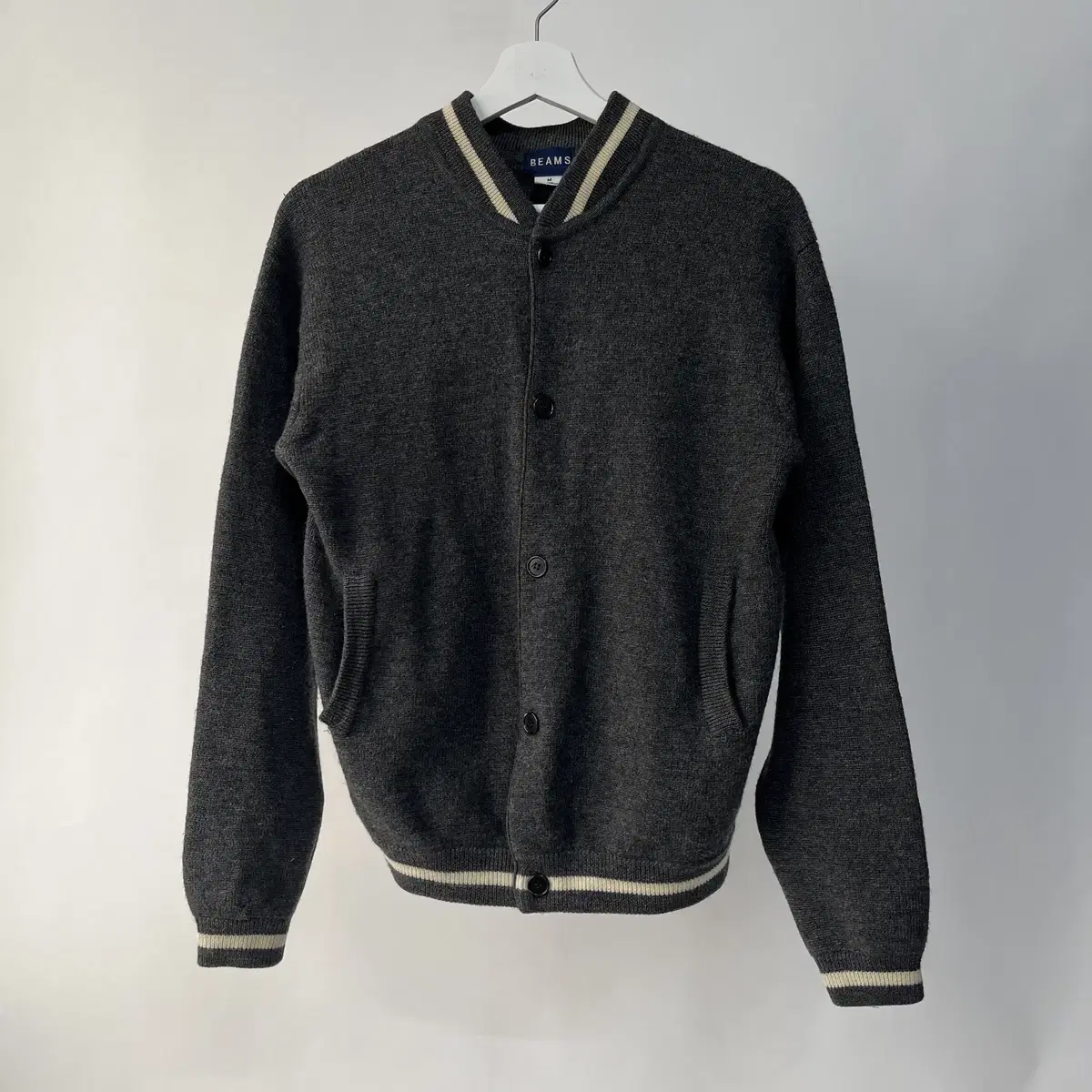 BEAMS wool 100% cardigan