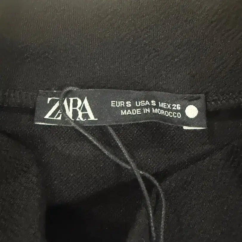 ZARA 자라 여성용 벨트 블랙 원피스