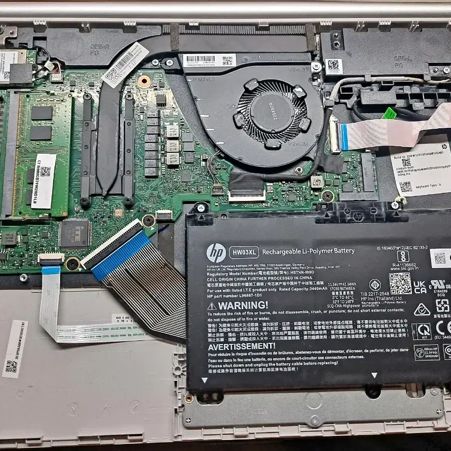 HP 15s-eq3031AU 노트북 고장 부품용