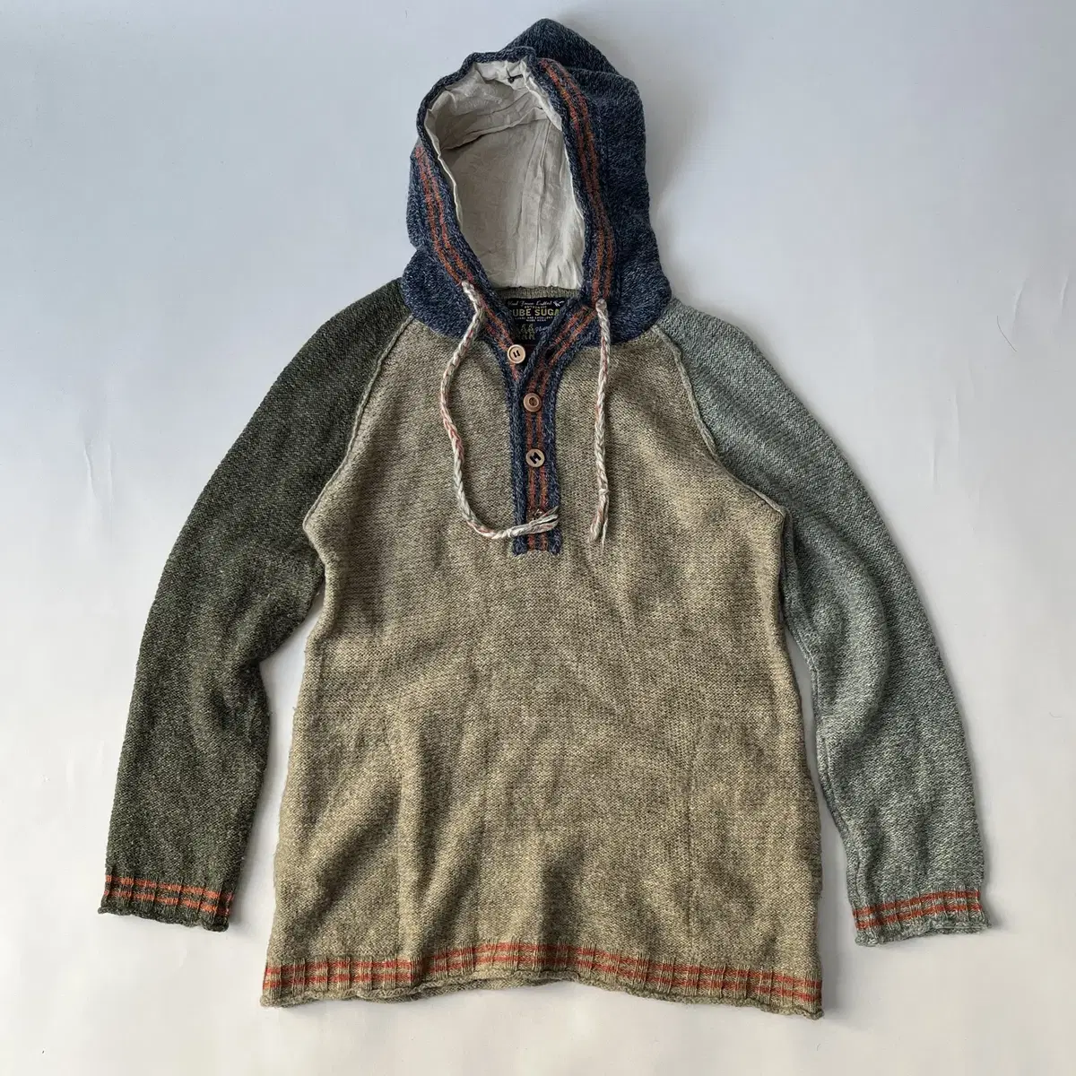 CUBE SUGAR wool knit Hoodie