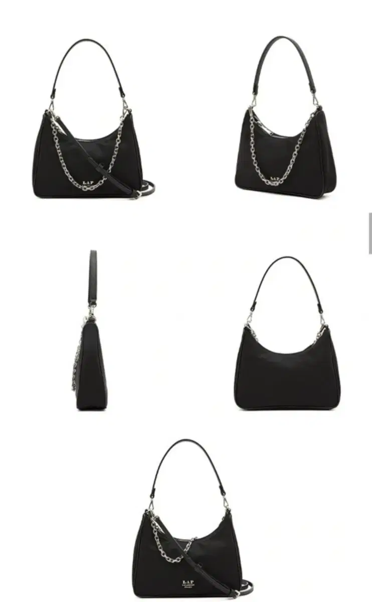 Wrap Amanda Chain Shoulder Bag Black