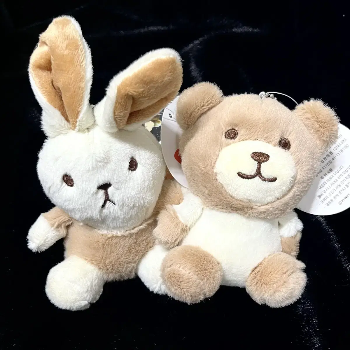 토끼 & 곰 키링 인형 새상품 11cm 일괄