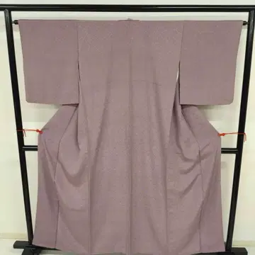 에도 코몬 순수 실크 상어 코몬 광 카라 이중 기모노 U-1536