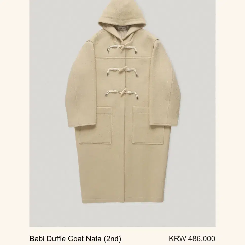 Babi Duffle Coat Nata 스무드무드 바비 더플코트