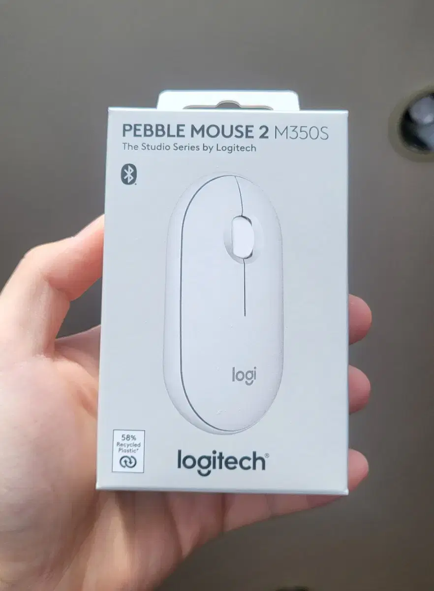 로지텍 블루투스 무선 마우스 pebble mouse 2 m350s (새상