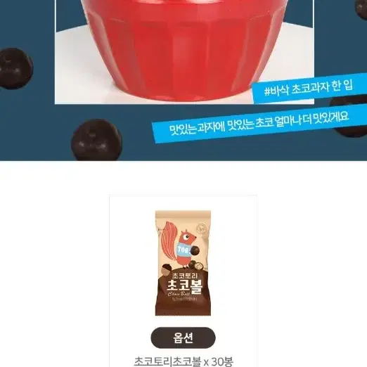 산과들에 초코토리 초코볼  30개 밀크초코,다크초코볼크런치과자