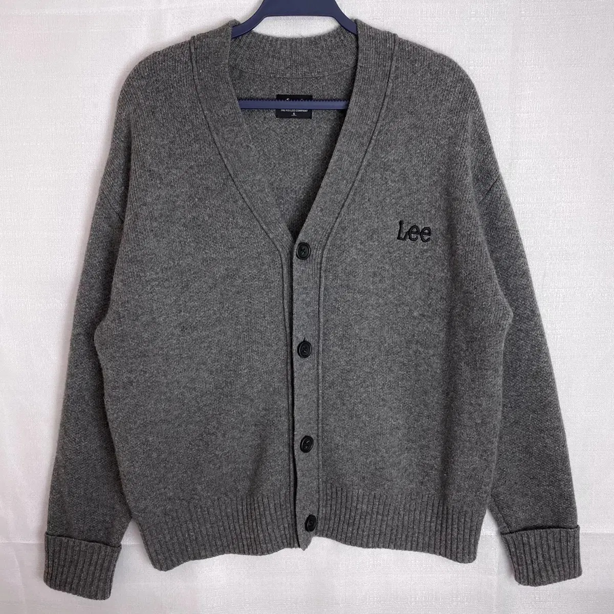 [L-XL] Lee Lee Wool Knit Cardigan Dark Gray