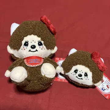 몬치치 헬로키티 콜라보 봉제 인형 세트 키티 몬치치