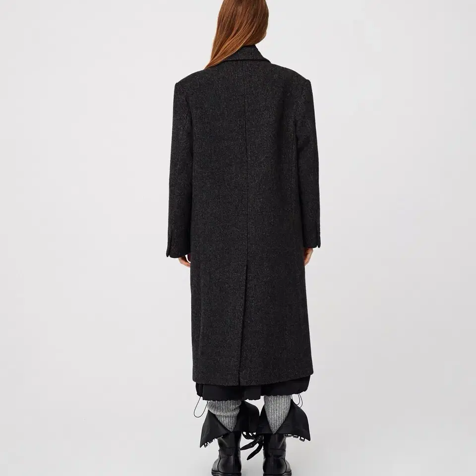 MOONSUN 문선 2-Way Collar Button Long Coat