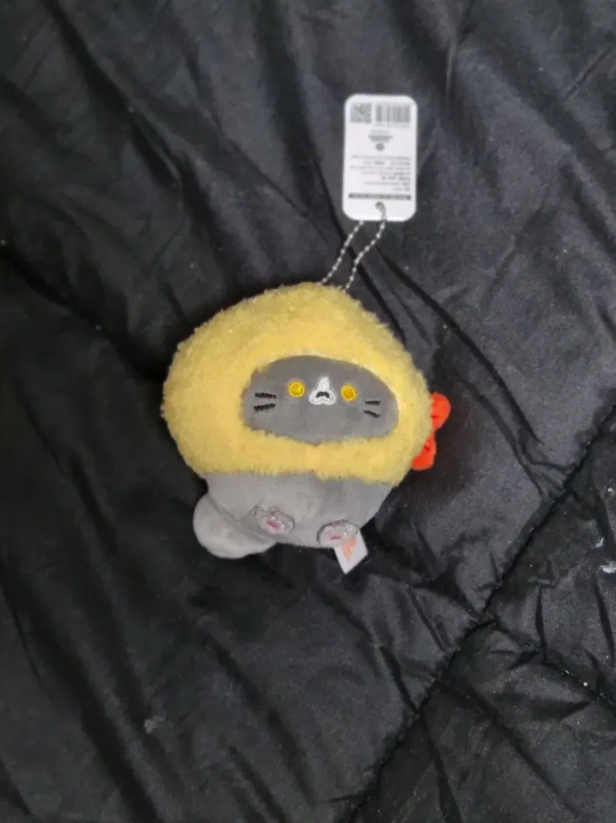 Shrimp tempura cat keyring doll