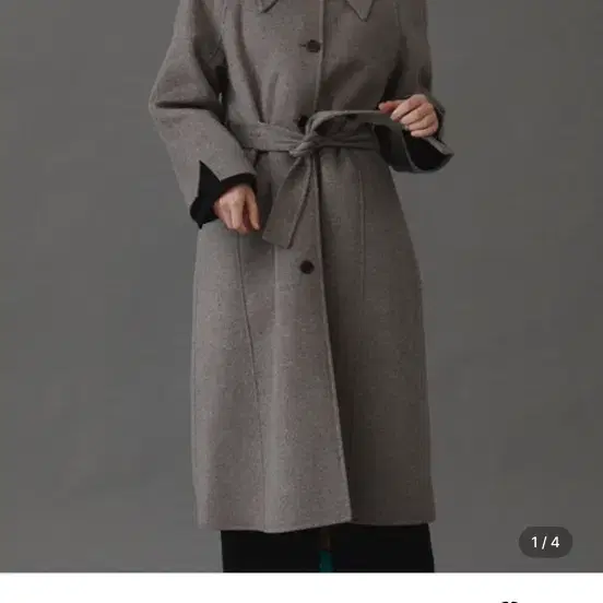 아위 코트 Mignon A Line Handmade coat_grey