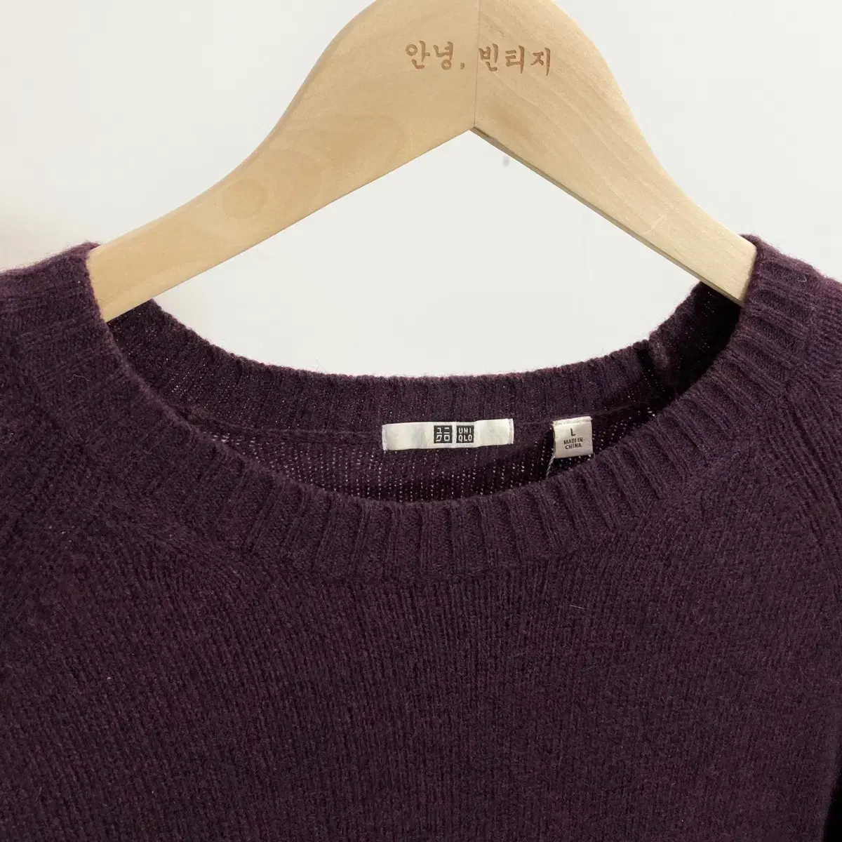 유니클로 울 70% 니트티 Size L(95) Uniqlo Wool 70