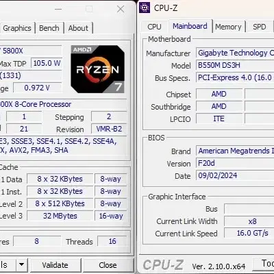 급처! 5800x 보드셋팔아요