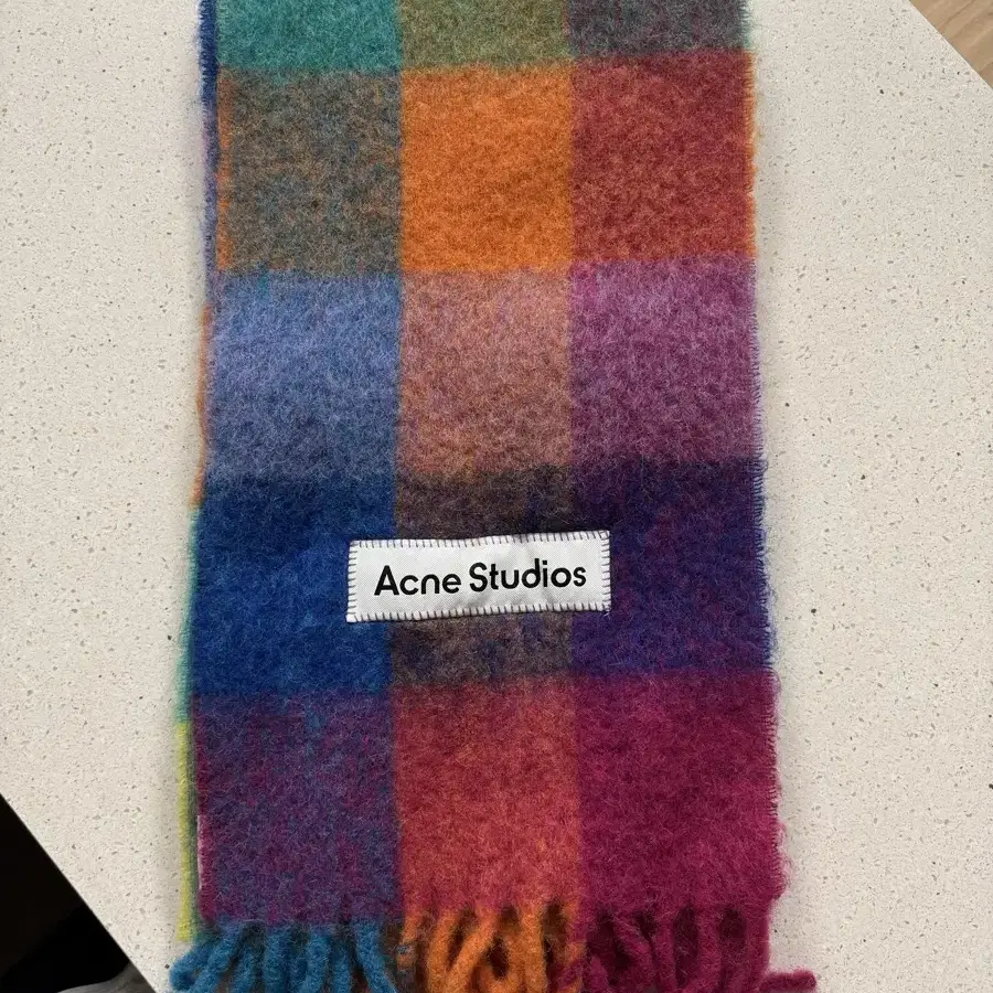 아크네 목도리 Acne Studios Mohair Check Scarf