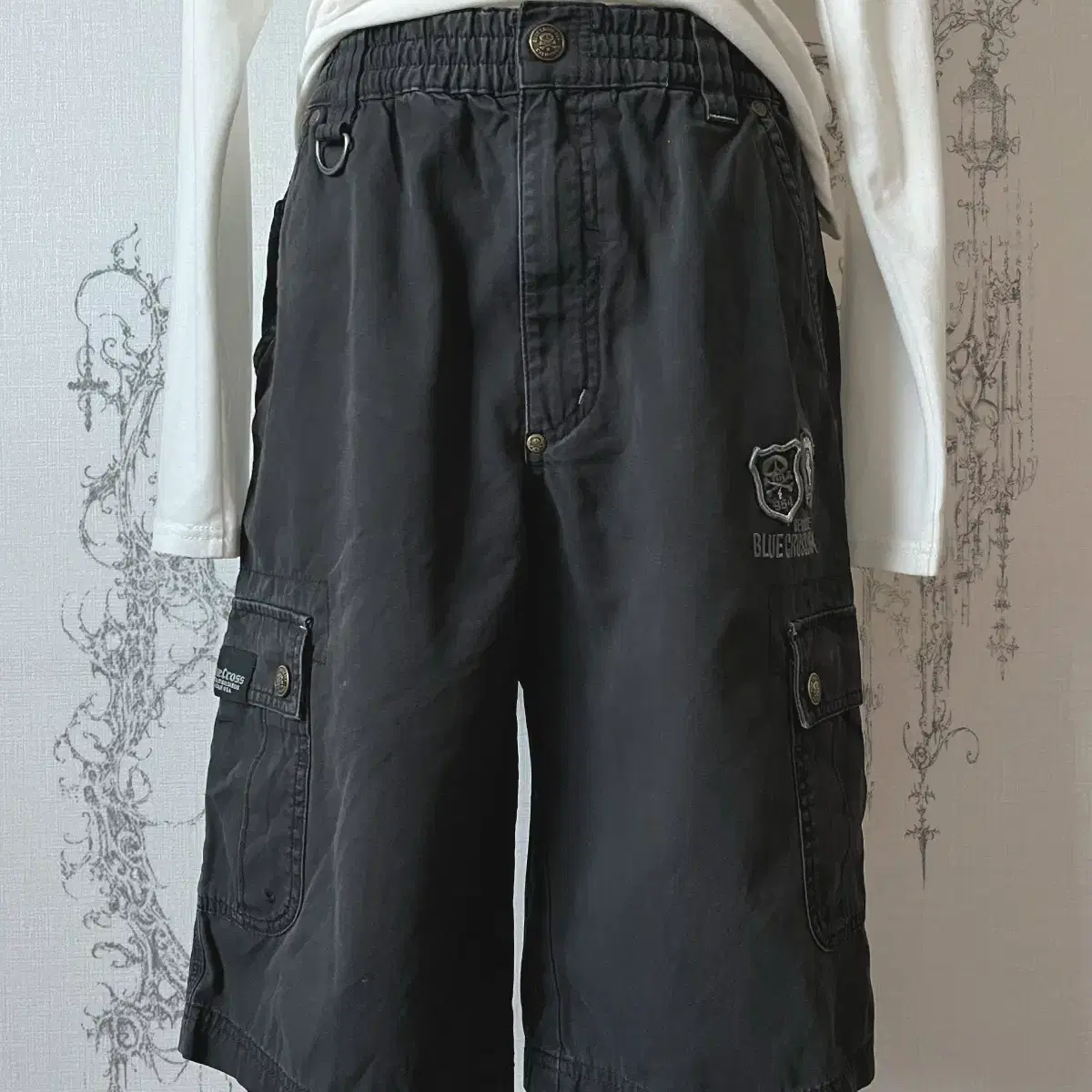 skull patch chino pants