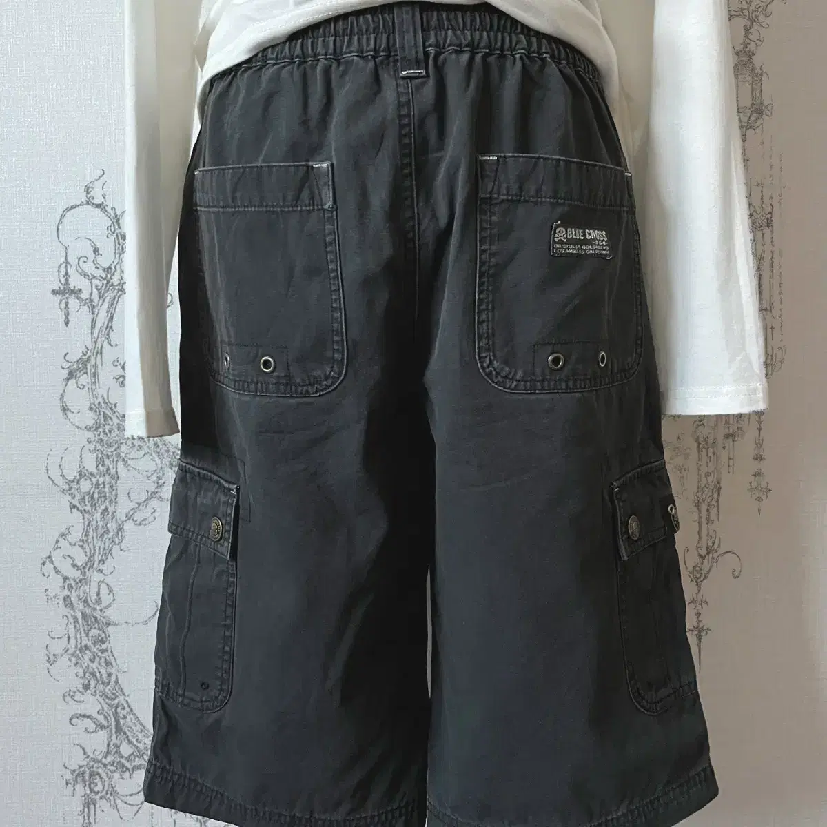 skull patch chino pants