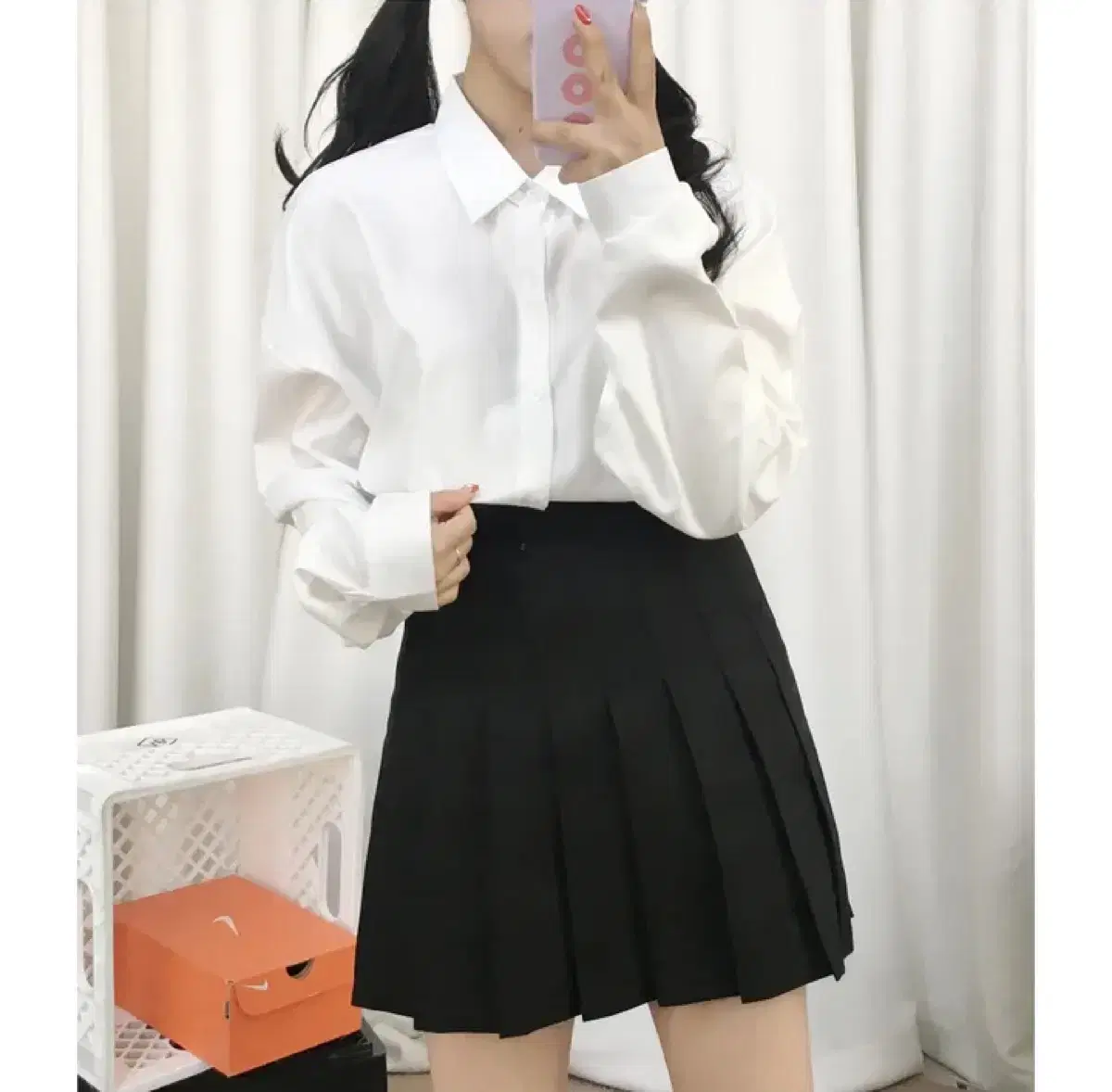 Aibli school uniform shirt whitegraduationphoto albumJapanSchool lookTeenagerY2Ksister goesZigzag