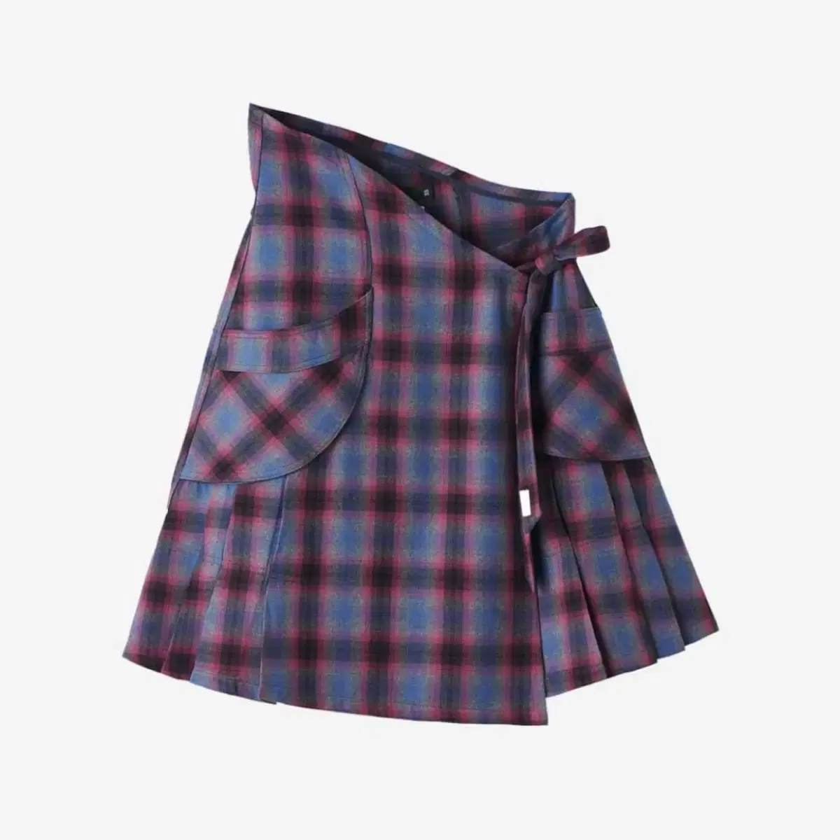 사파리스팟 COTTAGE FLANNEL WRAP SKIRT PURPLE