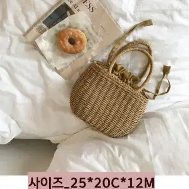 라운드 피크닉 라탄백 왕골가방 비치백 여름 휴가 토트백