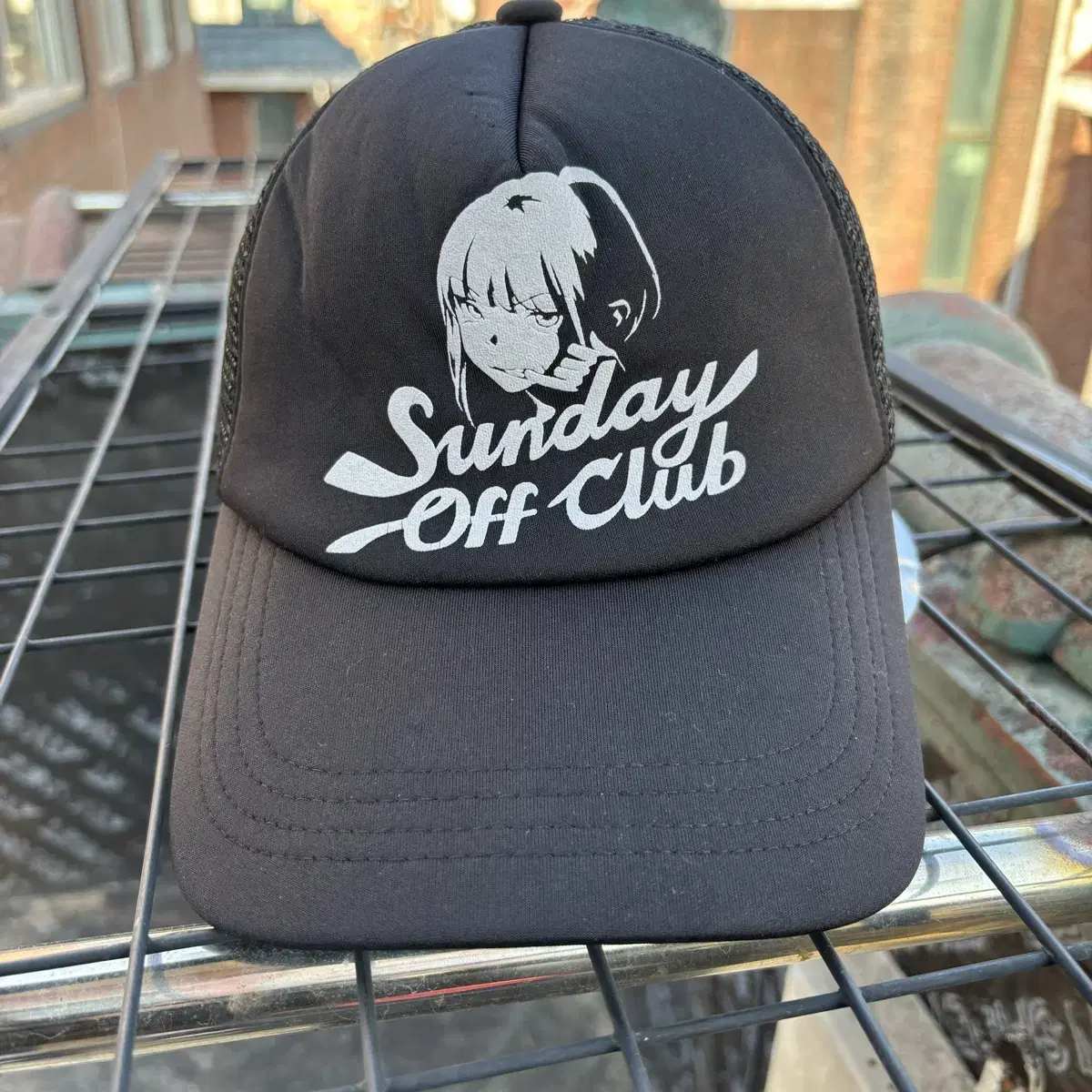 Sunday Off Club 선데이오프클럽 블랙 메쉬캡