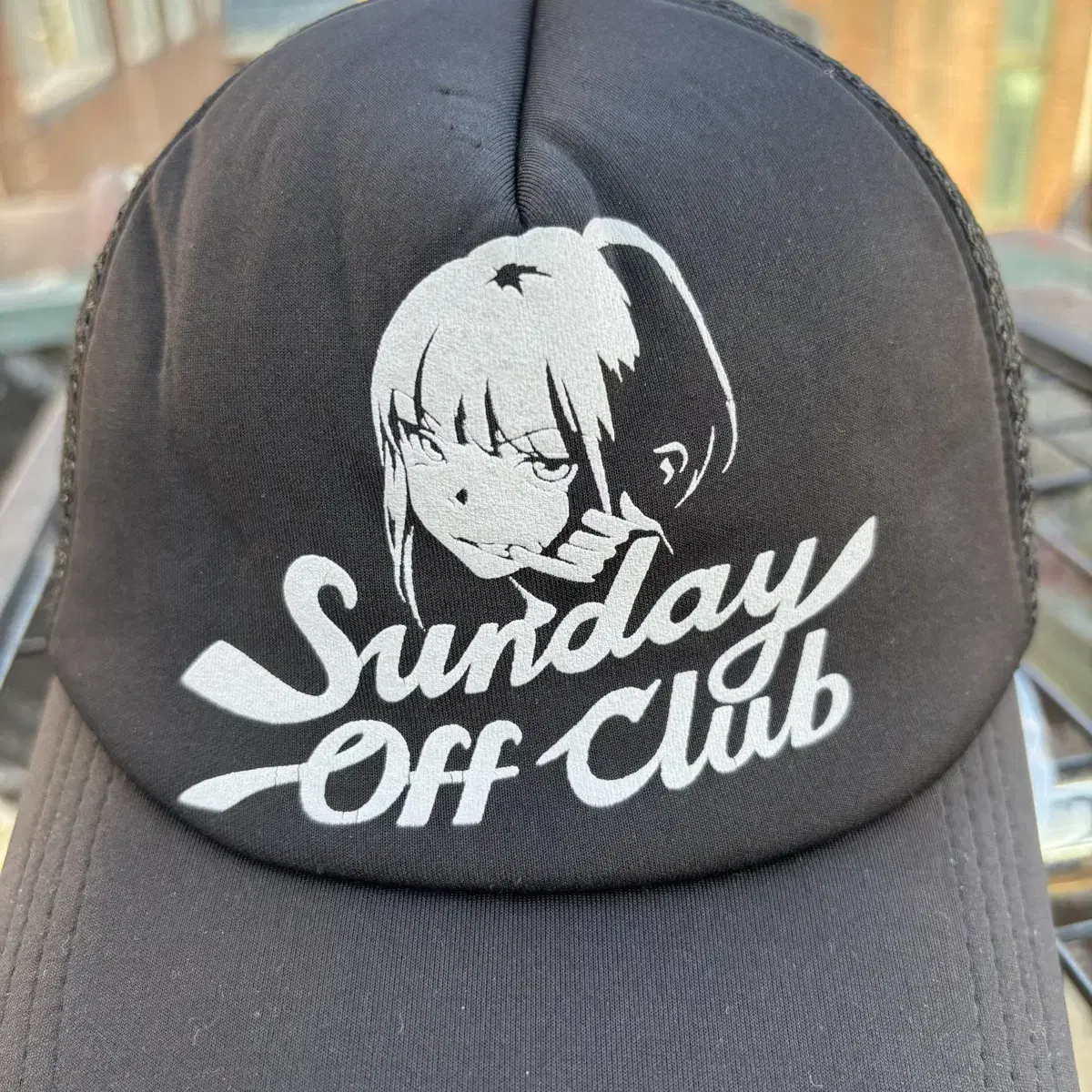 Sunday Off Club 선데이오프클럽 블랙 메쉬캡