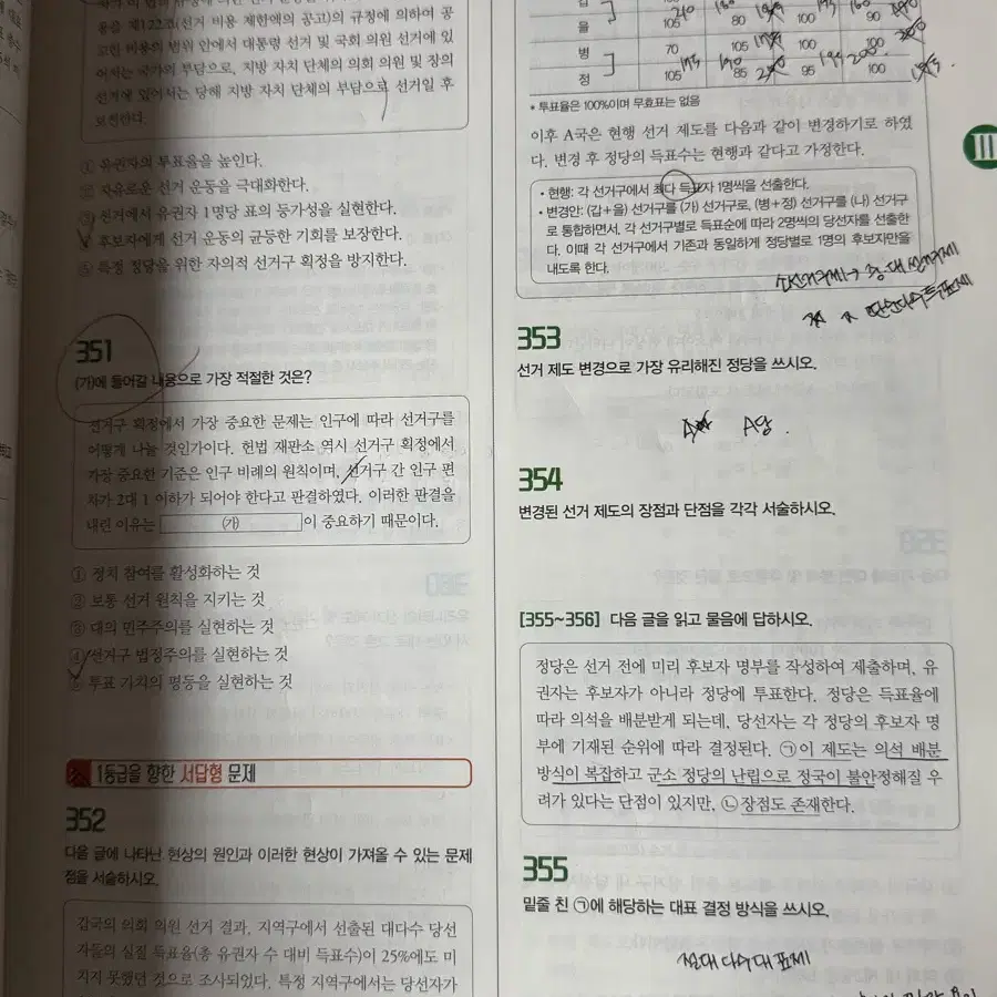 정치와 법 (정법) 1등급 만들기