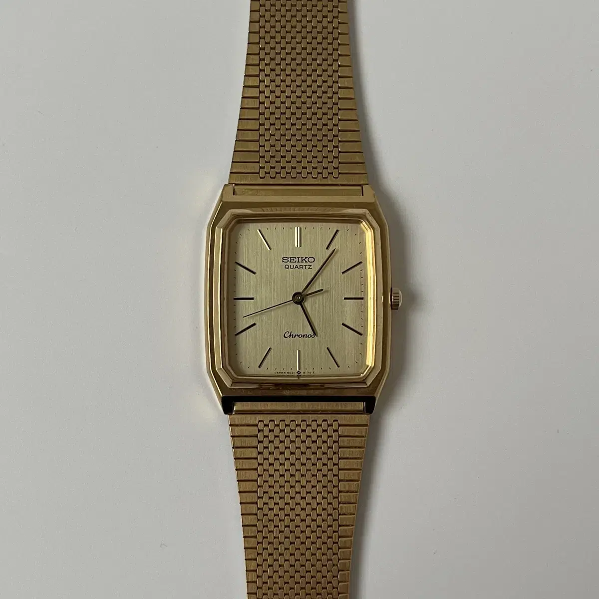 세이코 - 80s chronos gold square quartz