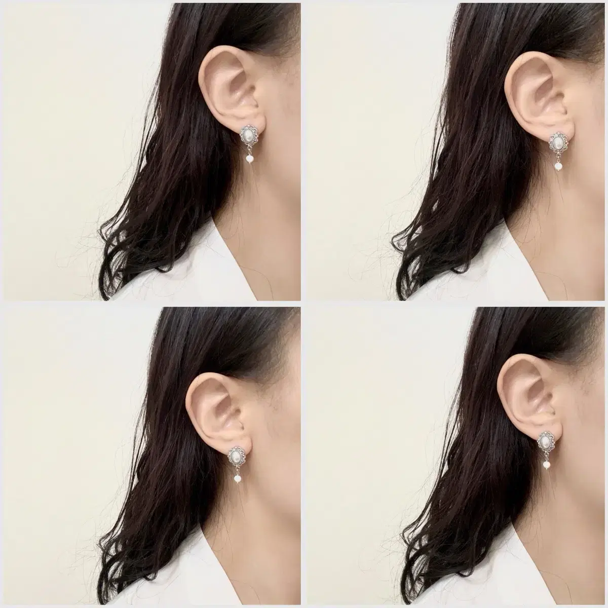 핸드메이드/새상품) EAR WEAR 엘레강스 귀걸이/귀찌 (골드/실버)