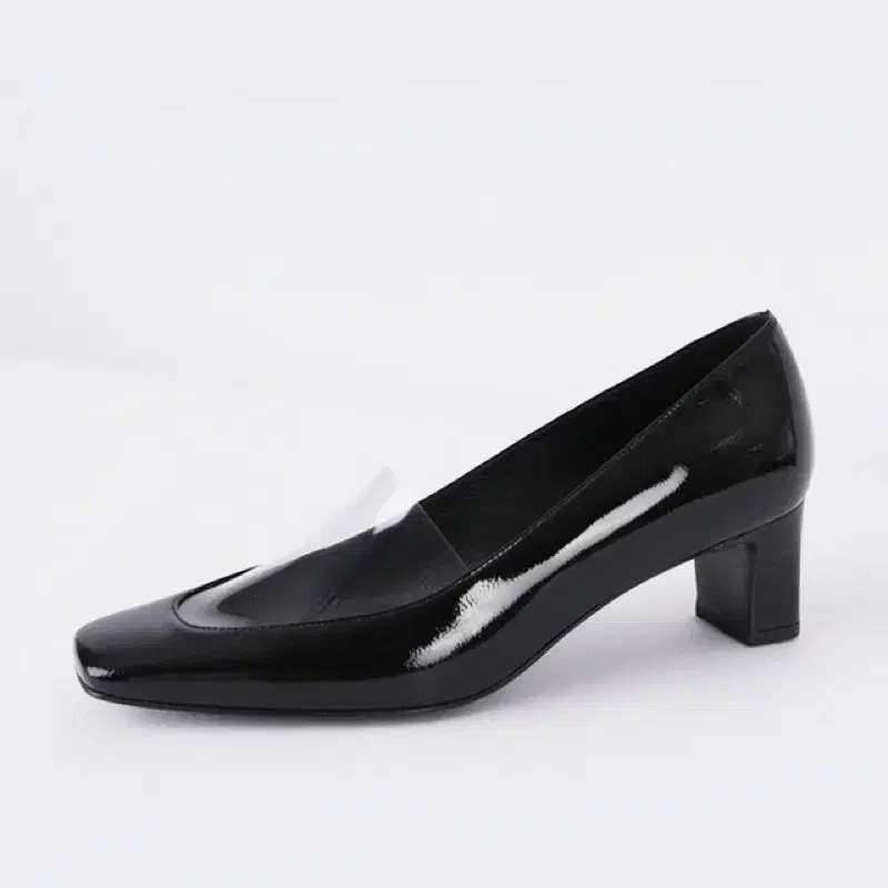 메노드모쏘 Square transparent pumps (black)