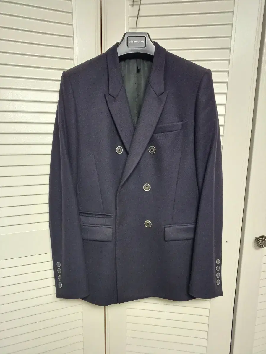 Givenchy Double-breasted navy wool blazer