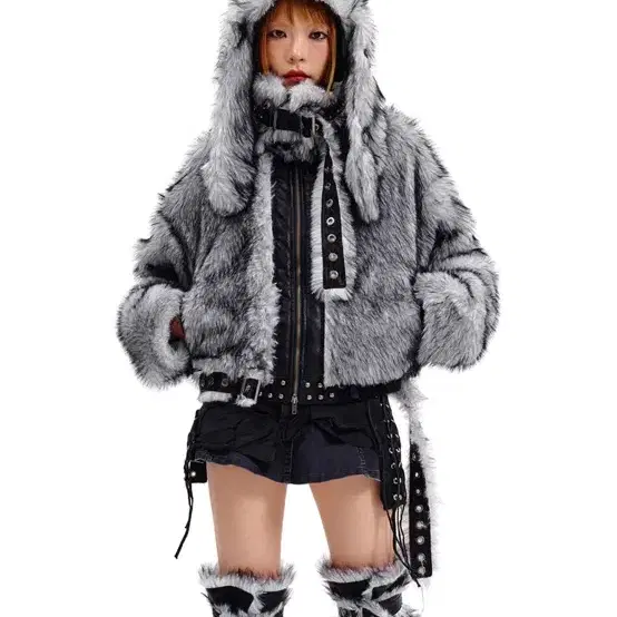 Cfierce Faux fur jacket 퍼자켓