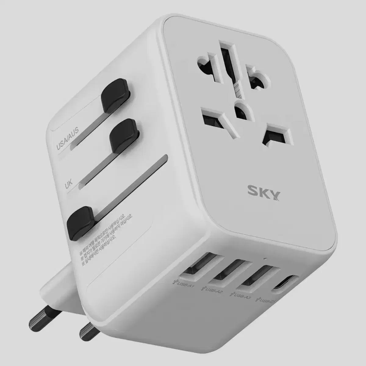 SKY 17W 4포트 여행용 멀티어댑터 AC 2500W