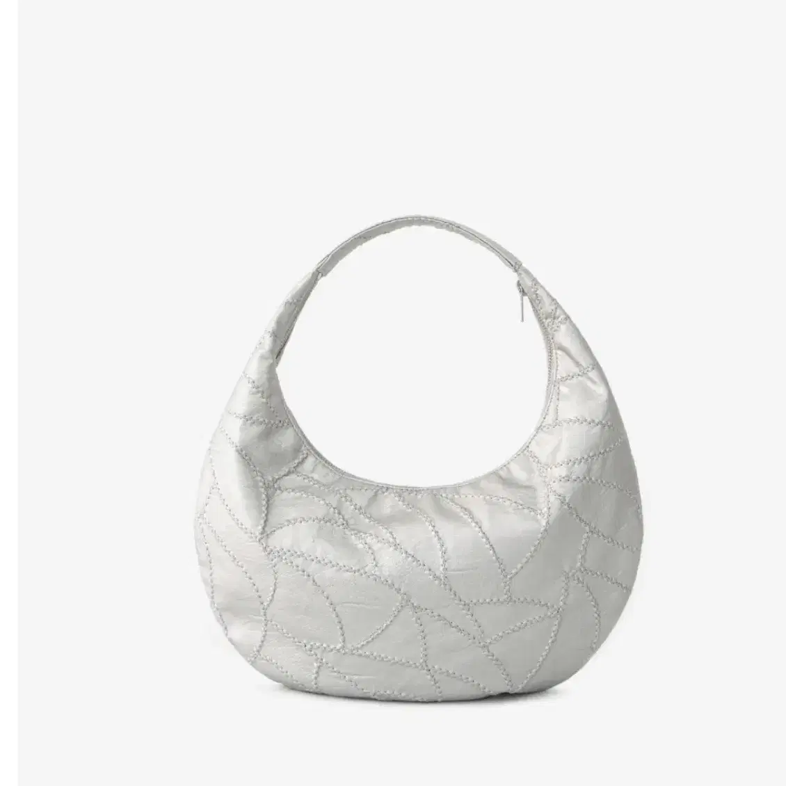 레귤러 Patchwork Hobo Bag Silver 3 / 8