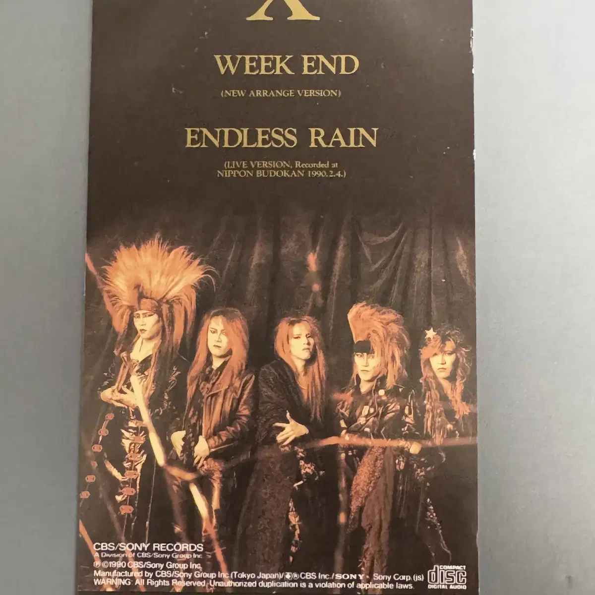 X JAPAN - WEEK END 8cm싱글